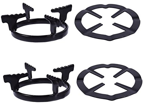 OQHAIR Soporte de Metal para ollas, hornos de Gas para hogares, Wok para Estufa eléctrica, 4 Piezas, Soporte para ollas, Estante para Wok para Estufa de Gas, Soportes para Estufas de Gas,