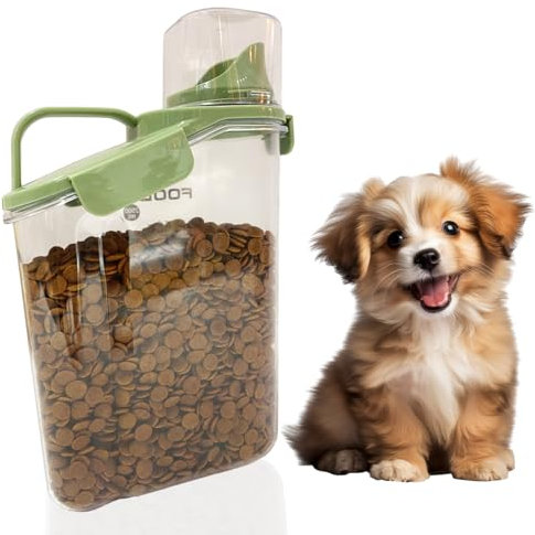 KATTYPET Datoubuda Multifunktionsbehälter für Hundefutter, luftdichter Verschluss, Frischhaltedose, feuchtigkeitsbeständig, langlebig, mit Messskala, geeignet für Hundefutter, Katzenfutter und Snacks