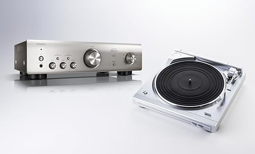 Denon DP29FE2 Record Player for Vinyl Records, Vinyl Turntable, MP3 & WAV, 33/45 RPM + Denon PMA600NE HiFi Amplifier, Power Amplifier with Bluetooth