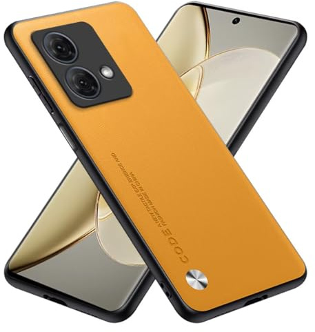RankOne Funda Compatible con Motorola Moto Edge 40 Neo (6.55) Carcasa Caso Cover Estuche - Amarillo