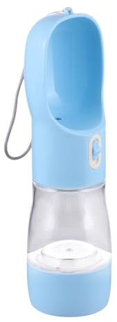 Botella Portátil Multifunción para Agua y Comida de Mascotas 258ml