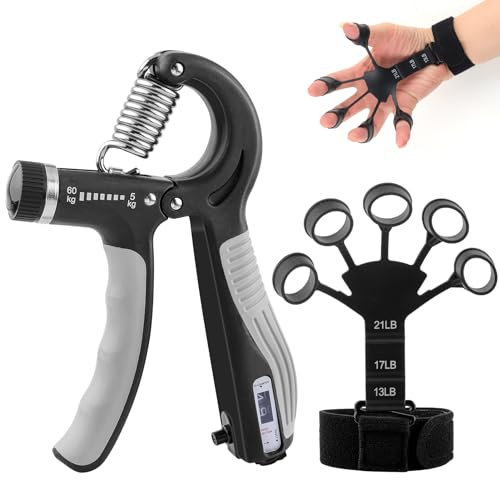 Handtrainer Fingertrainer-Stretcher-Griff-Krafttrainer für Muskelaufbau, Handtherapie und Erholung, um Schmerzen bei Arthritis zu lindern Unterarmtrainer