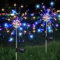 Luces solares de fuegos artificiales para jardín, lámparas solares para exterior, 200 LED, 8 modos, decoración de jardín, resistente al agua, luces solares para patio trasero, camino, césped, balcón