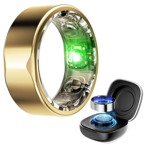 Anello di monitoraggio intelligente della salute, monitoraggio automatico del sonno e cardiofrequenzimetro, impermeabile e ad alta efficienza energetica, indossabile per il monitoraggio del benessere
