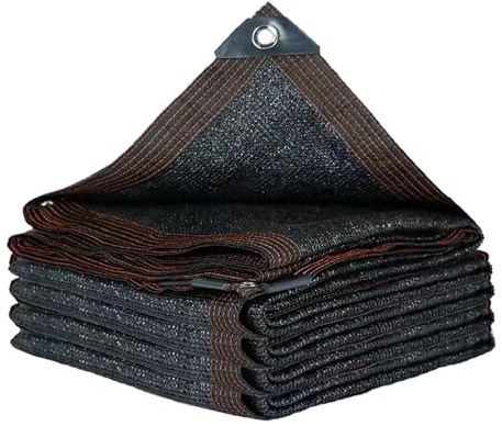 LIPJIA Toldo Vela de Sombra Malla de Sombra Negra con 90% de sombreado para Plantas, Piscinas, Patios, Pantallas de privacidad y Jardines. Medidas: 5 x 8 m (16,4 x 26 pies).