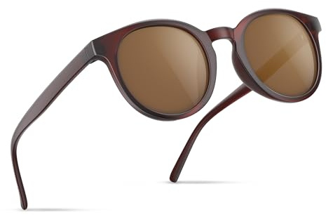 gesruny Sonnenbrille Damen-polarisiert-sunglasses woman-UV400 Schutz-Klassisch-Retro-Trendy-sonnenbrillen-Mode Brillen-Braun