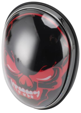 Brrnoo Skull Speaker Altoparlante Wireless Portatile con Luce di Halloween per Laptop Tablet Smartphone (BLACK)