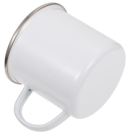 JOINPAYA Mug à Sublimation Vierge en Acier Inoxydable Bordure Argentée – Tasse à Café Personnalisable DIY – Tasse Photo à Personnaliser pour Transfert Thermique – Léger et Facile à