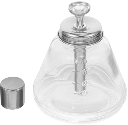 HINTRMENT Flacone Erogatore a Pressione per Solvente Unghie in Vetro Giapponese, Bottiglia Ricaricabile da Viaggio per Prodotti Manicure, Contenitore Liquidi per Pulizia senza Odore,