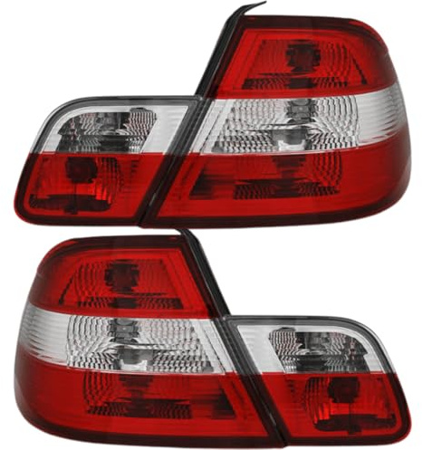 Halogen Rückleuchten Set Rot für BMW 3er E46 Coupe 1999–2003-2 Türer Upgrade