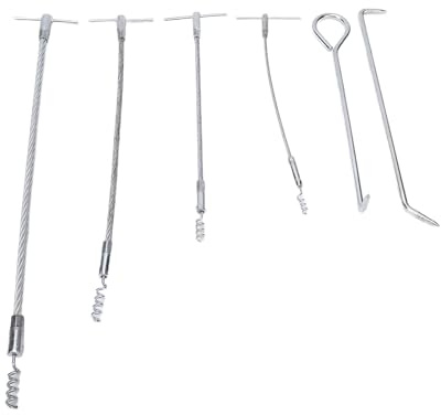 Haofy Estrattore Flessibile per Ganci Premistoppa in Acciaio, Set da 4 Pezzi IMPA612004, per la Rimozione delle Guarnizioni di Valvole e Premistoppa della Pompa, Albero in Filo Avvolto