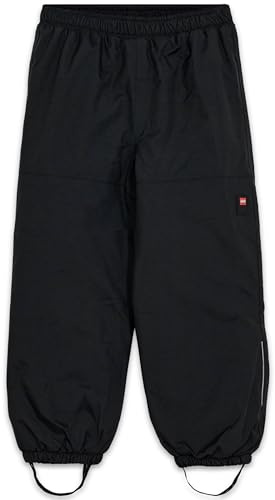 Lego Wear Unisex barn Lwpowai-Lego Tec Play snöbyxor, svart, 116 cm
