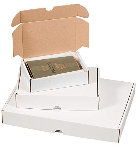 KK Verpackungen® Maxibriefkartons 175x115x45mm, DIN A6 | 900 Stück, Kartons für Warensendungen | Hochwertige FEFCO 0426 Versandkartons Faltkartons Postkartons in Weiß