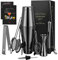 11 TLG Boston Shaker Set - Professional Cocktail Shaker Mixing Set, Home Stylish Bar Tool Set mit Rezeptbuch, Messbecher und Bar Löffel, Barkeeper zubehör, schwarz