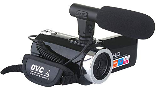 SFNTION Caméscope Full HD Vlogging Caméra avec microphone externe