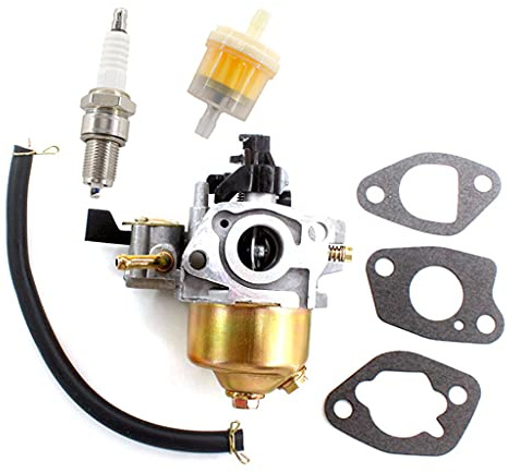 HURI Vergaser mit Ditchung Benzinfilter Zündkerze für Einhell BG-PM 46 S HW, BG-PM 46 S-HW SE, BG-PM 51 S-HW Rasenmäher