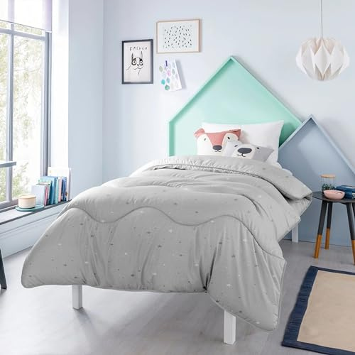Night Lark - Junior Children's Coverless Duvet & Pillowcase Bedding Set - Luxury Bedding - Machine Washable - Hypoallergenic (Stardust, 7.0 Tog - Single)
