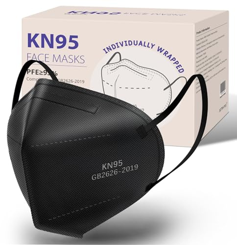 AFYecmy KN95 Face Masks 100 Packs, Breathable Disposable Face Mask for Adults and Teens