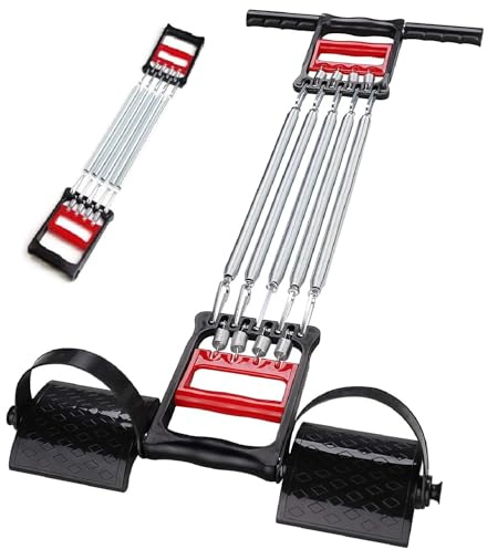 3-in-1 Brustmuskeltrainer Chest Expander Mehrfachfedern Krafttraining für Muskelaufbau und Fitness Einstellbare Zugstärke