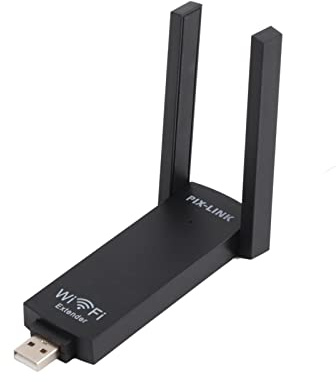Pilipane Extensor WiFi USB, Extensor De Señal WiFi USB Portátil De 300M, Extensor De Señal con Antena Dual - Amplificador Ap Repetidor De Enrutador