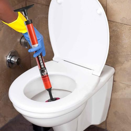 Newest Toilet Unclog,High Pressure Toilet Unblock One Shot Toilet Pipe Plunger, Upgraded Toilet Plunger Kit, High Pressure Air Drain Clog Remover Plumbing Tool for Sink Bathtub Clogged Pipe