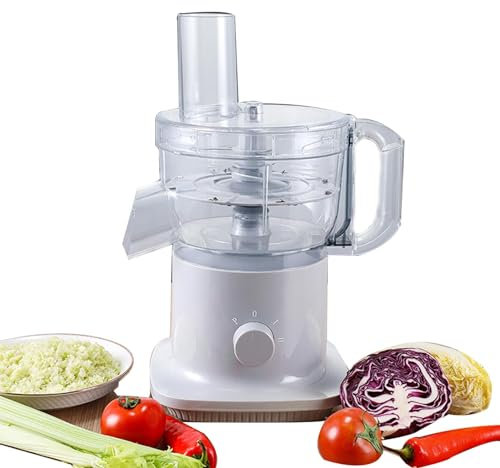 WBYDYS Cortador de Verduras eléctrico Comercial, rallador Picador Multifuncional, procesador Alimentos rallador de Verduras eléctrico 3 en 1,Cortar y Cortar Cubitos 230 W