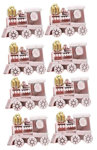 TOPBATHY Weihnachtskugeln Zug 8 Stück Weihnachtsbaum Anhänger Rotes Weihnachtsbaum Anhänger Weihnachts Hängedekoration Weihnachts Hängedekoration Spielzeugeisenbahn Weihnachtsbaumschmuck Vintage