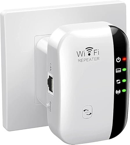 2024 Newest WiFi Booster, WiFi Extender, WiFi Repeater, Covers Up to 3650 Sq.ft and 45 Devices, Internet Booster - with Ethernet Port, Quick Setup, Home Wireless Signal Booster -White