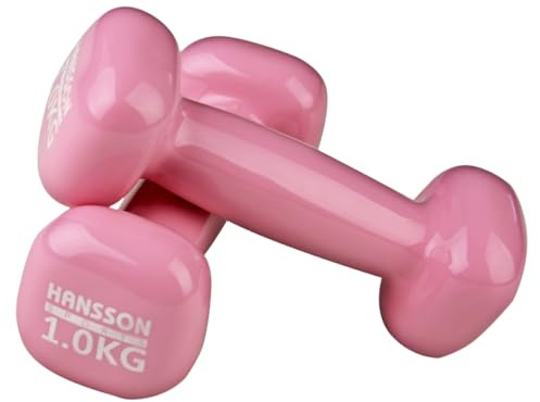 Hansson Sports® Vinyl Hantel 2er Set 0.5-5.0Kg Verschiedene Gewichte und Farbe zur Auswahl