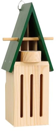 LOVIVER Casa per Farfalle con mangiatoia Rifugio per Farfalle in Legno Facile da installare sul Pavimento o Appeso all'albero Decorazione da Giardino