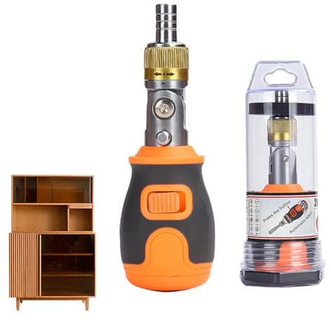 Ratschen-Schraubendreher-Set, 8-in-1, Präzisions-Reparaturwerkzeug, 180 Grad schwenkbar, verstellbar, Schraubendreher-Set für Auto, Computer