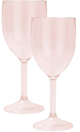 Procos - Wiederverwendbarer Becher 2 Stück, Trinkbecher für Party oder Gartenfeier, Partybecher, Rosa