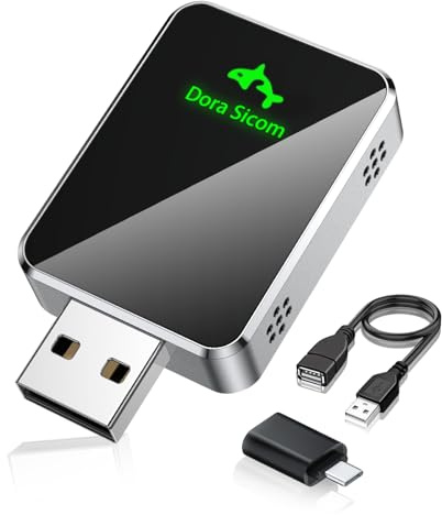 Dora Sicom mini Wireless CarPlay Adapter,car play auto, Superschnelle Upgrade von Wired CarPlay auf Wireless, Car Play kompatibel mit iPhone iOS 12+