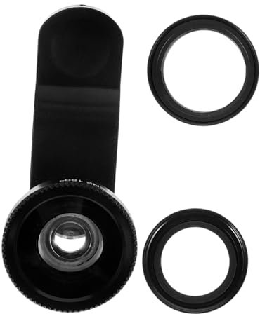 VILLFUL 1 Set Telefonobjektiv, Fischaugenobjektiv, Fischaugen Kameraobjektiv, Telefon Weitwinkelobjektiv, Weitwinkelobjektiv Für Mobiltelefone, 3 In 1 Telefonkameraobjektiv,