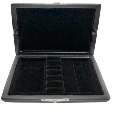 MeevrgR Oboe Reed Case mit Belüftungssystem, wasserdicht und sturzsicher, hält mehrere Blätter, für Musiker, schwarzes Holz + PU-Material