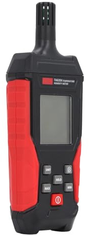 Ausla Compteur de Température et d'humidité, Thermomètre et Hygromètre Portatif avec Journal de Données, 99 Enregistrements, Moyenne Min/, Rétroéclairage LCD, Mise Hors Tension Automatique pour