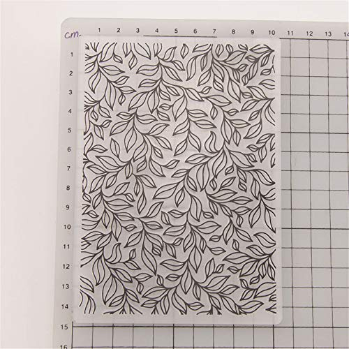 Swirls Blätter Hintergrund Kunststoff Prägeschablone Ordner für Scrapbook DIY Album Karte Werkzeug Kunststoff Vorlage Ordner