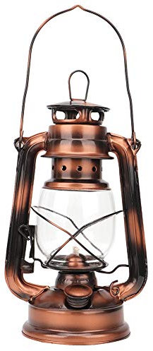 Lámpara De Queroseno, Hierro De La Vendimia De Usos Múltiples Huracán Lámpara Decorativa Linterna Colgante Lámpara De Aceite Para Interiores Y Exteriores Patio Decoración Jardín