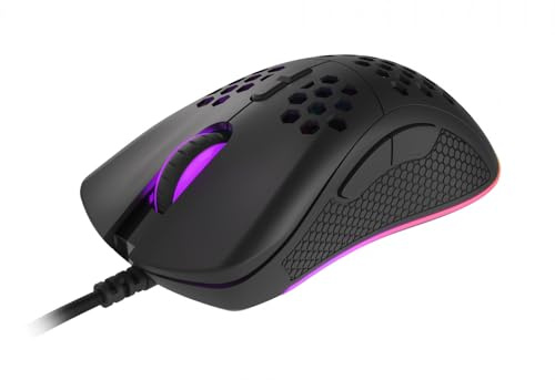 Genesis Krypton 550 - Souris Gamer Filaire Ultra légère (70g), Optique 8000dpi PMW3325, 7 Boutons programmables
