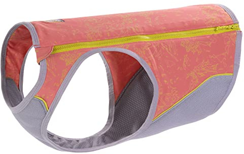 RUFFWEAR Swamp Kühlweste mit Reißverschluss, Hundejacke für heißes Wetter, LSF 50+, Sonnenschutz, um Haustiere kühl und bequem zu halten, mit Reißverschluss, Lachsrosa (M, 69–81 cm)