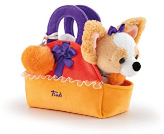 Taylor Tropical Fashion Bag Trudi | Animaux en Peluche dans Un Sac de Mode transportable. Idée Cadeau Tendance | 10x18x18cm XS | Trudi Fashion Pets | modèle 29614