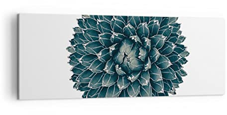 Moderne Impression sur Toile Agave Reine Victoria Image Tableau Decoration Murale 140x50cm Deco Cadre Décoration Salon Chambre Panoramique Grand Tableaux Decoratifs Muraux Art Wall AB140x50-4129