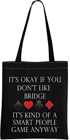 Sac fourre-tout en toile avec pont pour amoureux du pont, Cabas Bridge Noir