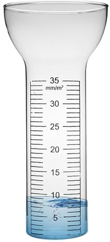 Pluviómetro para exteriores,Pluviómetro grande para exteriores | Medidor de agua de lluvia para exteriores con números claros y grandes,Medidor de lluvia, medidor de lluvia de vidrio, medidor de