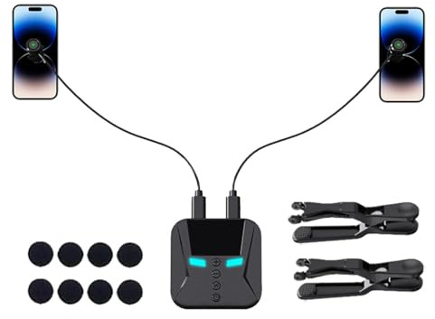 Auto Clicker - Automatic Phone Screen Tapper, Automatic Screen Clicker | Speed Adjustable Screen Tappers, Phone Device Automatic Tapper (1 Clicker + 2 Click head + 2 Clip + 1 Charging cable)