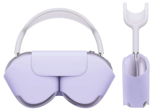Wigmoa SY-K - Funda inteligente para Airpods Max 1/2, compatible con modo de suspensión, antiarañazos y antipolvo, portátil, funda de viaje para Apple Airpod Max, funda para auriculares (morado taro)