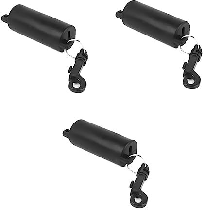 ZBORAVPIX Mousquetons à Double extrémité, Extracteur de Cible en Silicone, 3 pièces, Pince de tir à l'arc(Blackx3pcs)