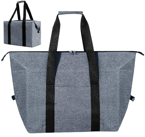 SDLDEER Kühltasche Groß Faltbar Picknicktasche Isoliertasche Lunchtasche Thermotasche Tragbar Einkaufstasche für Picknick/Camping/Ausflügen/Einkaufen/Auto