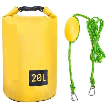 Cuerda de ancla, Cuerda de remolque de 10L/20L, saco de 2 en 1, ancla de y bolsa seca impermeable, línea de muelle for Jet Ski, remo, accesorios for barcos pequeños,Multiusos(20L)