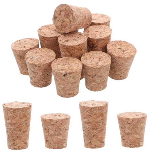 ULTECHNOVO 40piezas Tapones De Corcho Cónicos Tapones De Madera para Botellas De Vino Corchos De Repuesto para Manualidades De Vino para Botellas De y Cerveza